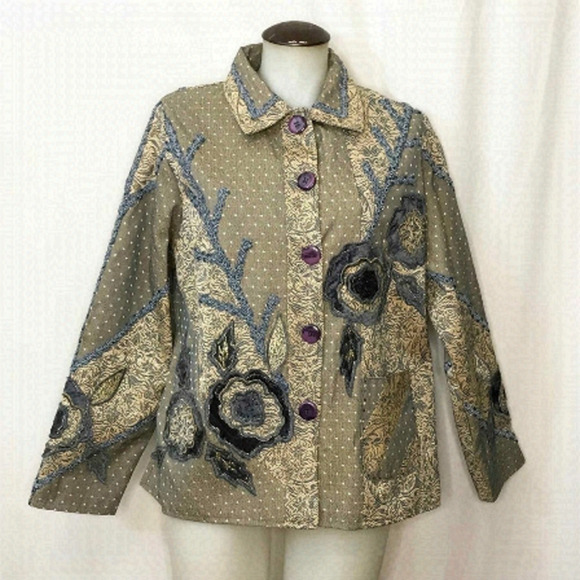 parsley & Sage Jacket With Embroidery 🌻 - Picture 1 of 16